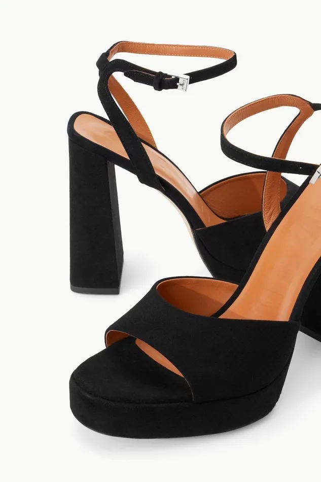 STAUD Platforms and Wedges Women STAUD SOLANGE PLATFORM BLACK SUEDE STAUD Platforms and Wedges Women STAUD SOLANGE PLATFORM BLACK SUEDE