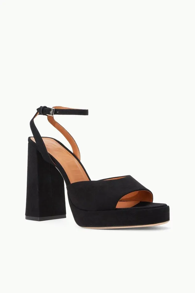 STAUD Platforms and Wedges Women STAUD SOLANGE PLATFORM BLACK SUEDE STAUD Platforms and Wedges Women STAUD SOLANGE PLATFORM BLACK SUEDE