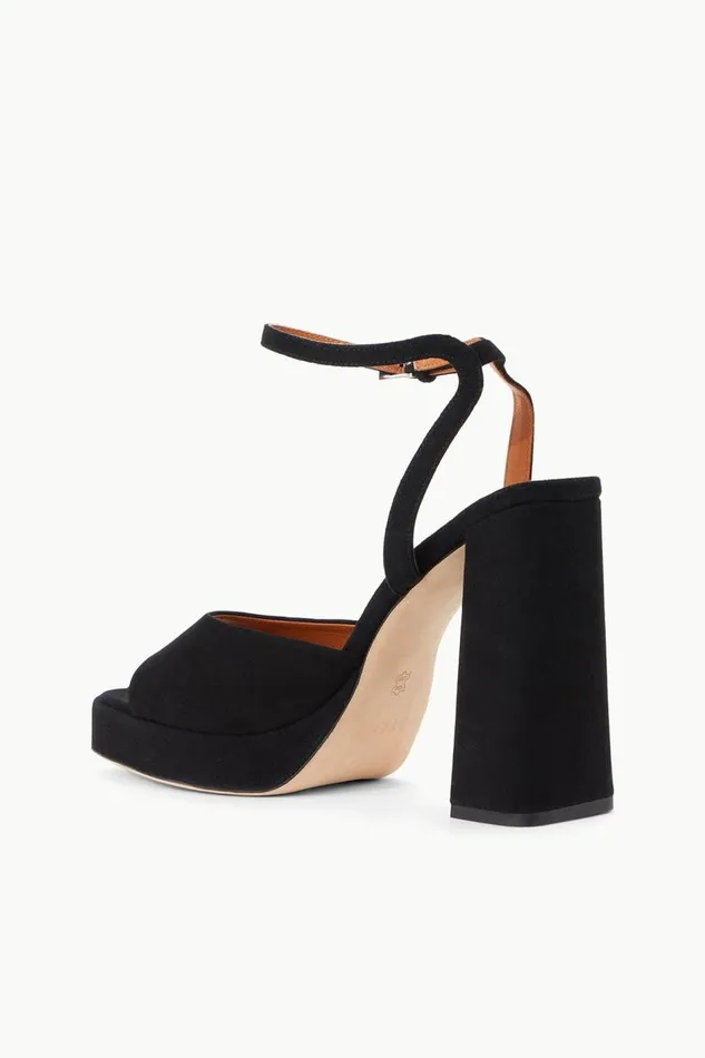 STAUD Platforms and Wedges Women STAUD SOLANGE PLATFORM BLACK SUEDE STAUD Platforms and Wedges Women STAUD SOLANGE PLATFORM BLACK SUEDE