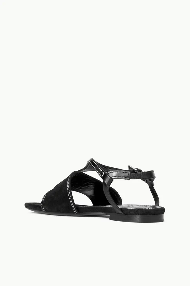 STAUD Sandals Women STAUD PURA VIDA FLAT SANDAL BLACK STAUD Sandals Women STAUD PURA VIDA FLAT SANDAL BLACK