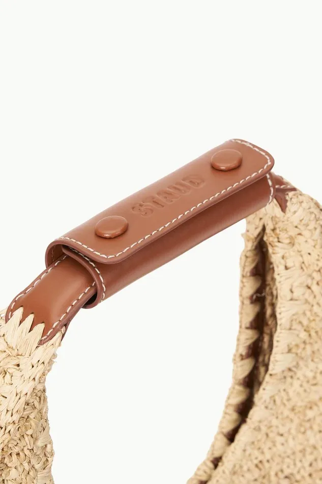 STAUD Shoulder Women STAUD MOON RAFFIA BAG NATURAL TAN STAUD Shoulder Women STAUD MOON RAFFIA BAG NATURAL TAN