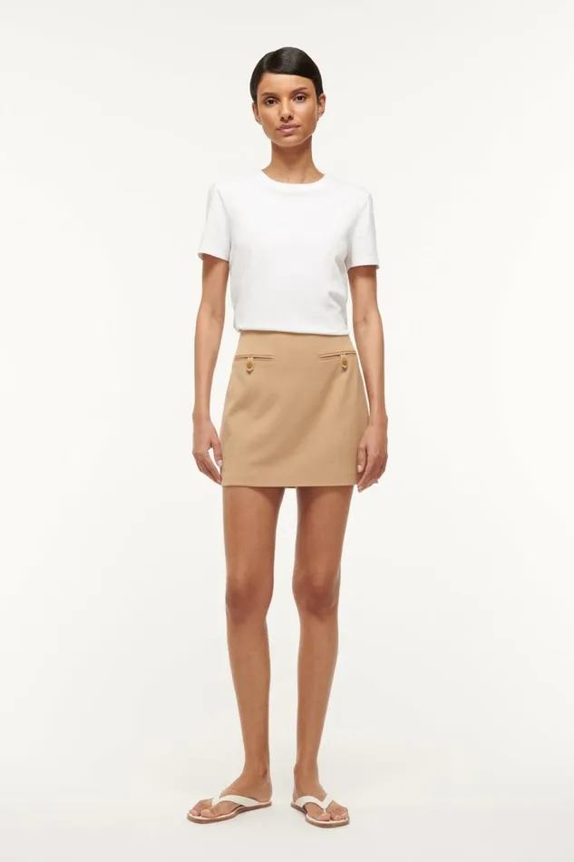 STAUD Skirts Women STAUD ANNETTE SKIRT CAMEL