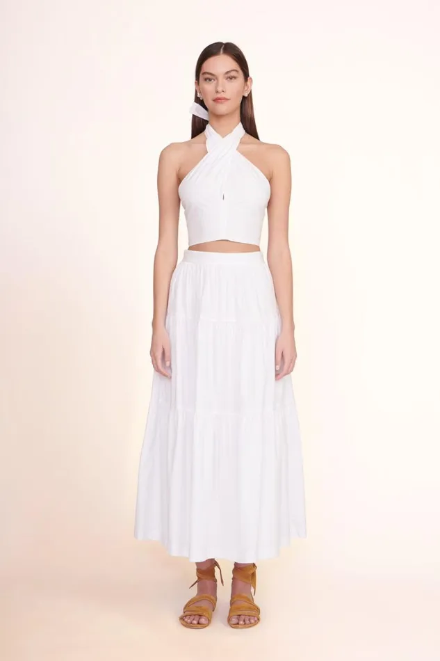 STAUD Skirts Women STAUD SEA SKIRT WHITE