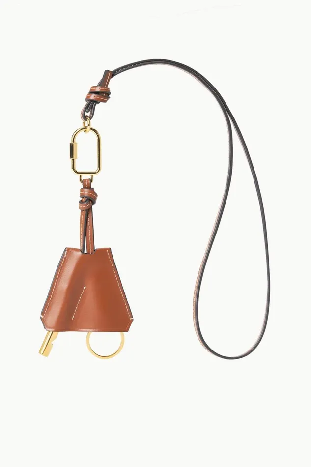 STAUD Small Leather Goods Women STAUD SAFETY WHISTLE KEY FOB TAN