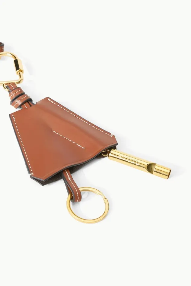 STAUD Small Leather Goods Women STAUD SAFETY WHISTLE KEY FOB TAN STAUD Small Leather Goods Women STAUD SAFETY WHISTLE KEY FOB TAN