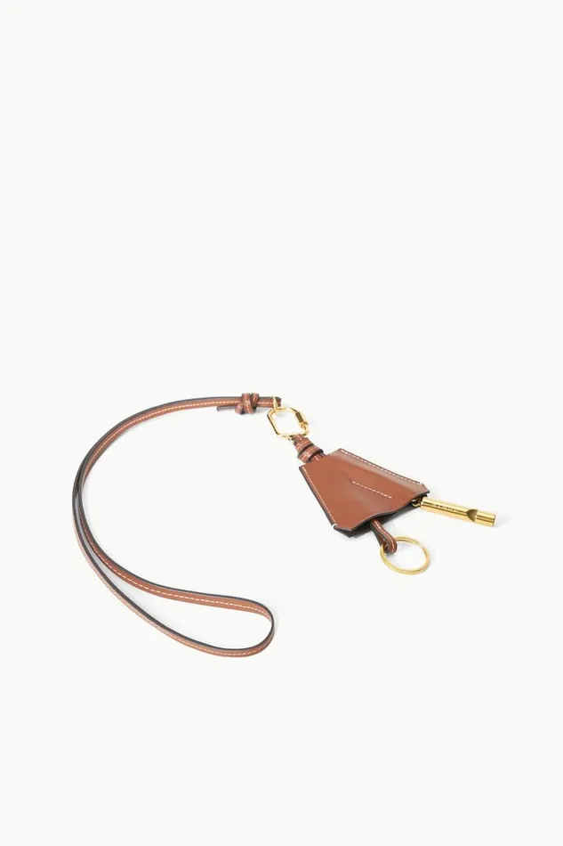 STAUD Small Leather Goods Women STAUD SAFETY WHISTLE KEY FOB TAN STAUD Small Leather Goods Women STAUD SAFETY WHISTLE KEY FOB TAN