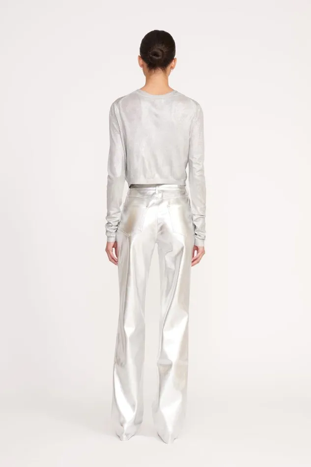 STAUD Sweaters Women STAUD DEANNA CARDIGAN SILVER STAUD Sweaters Women STAUD DEANNA CARDIGAN SILVER