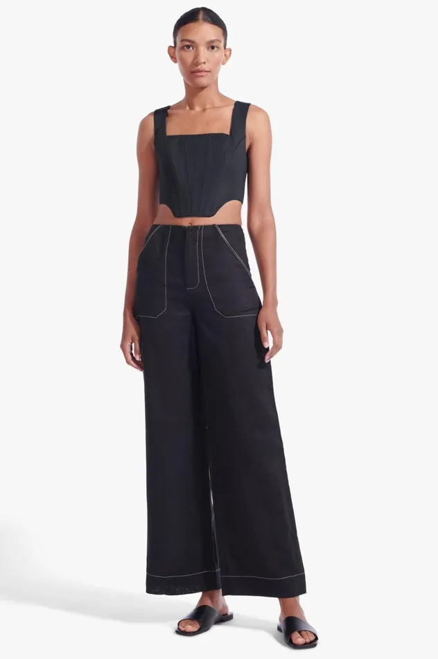 STAUD Tops Women STAUD ALICE TOP BLACK STAUD Tops Women STAUD ALICE TOP BLACK