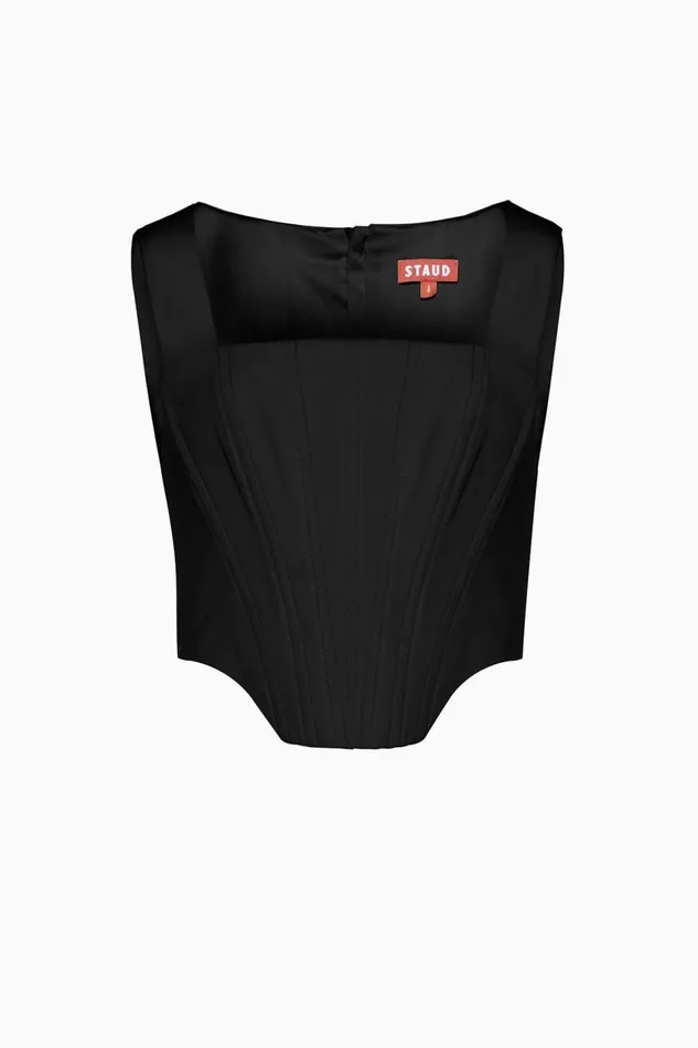 STAUD Tops Women STAUD ALICE TOP BLACK STAUD Tops Women STAUD ALICE TOP BLACK
