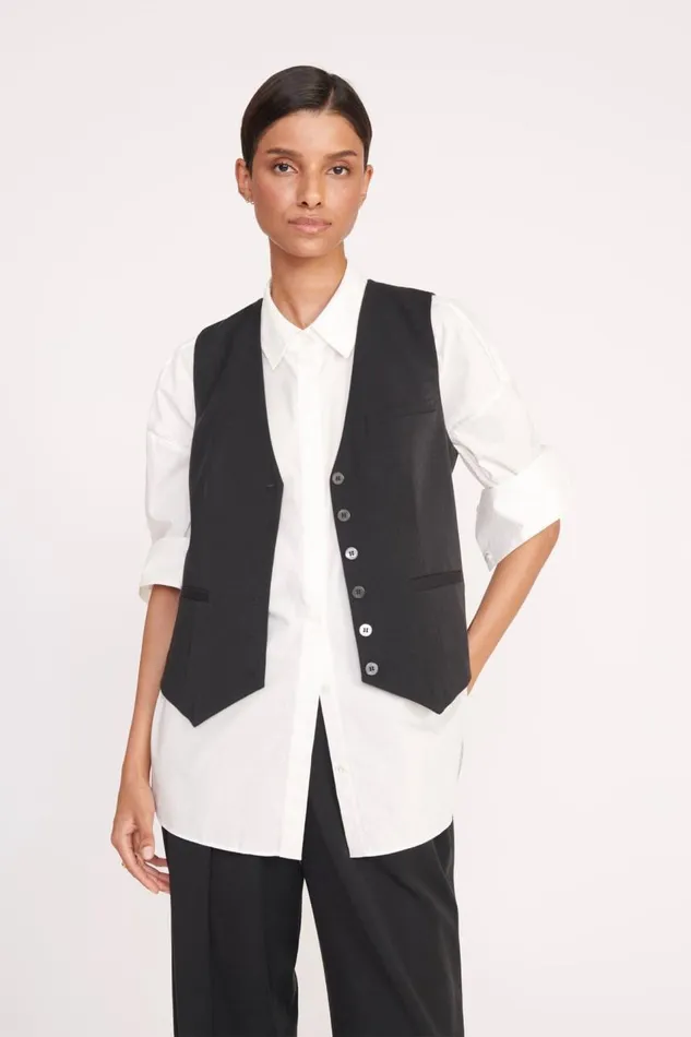 STAUD Tops Women STAUD BRETT VEST NAVY