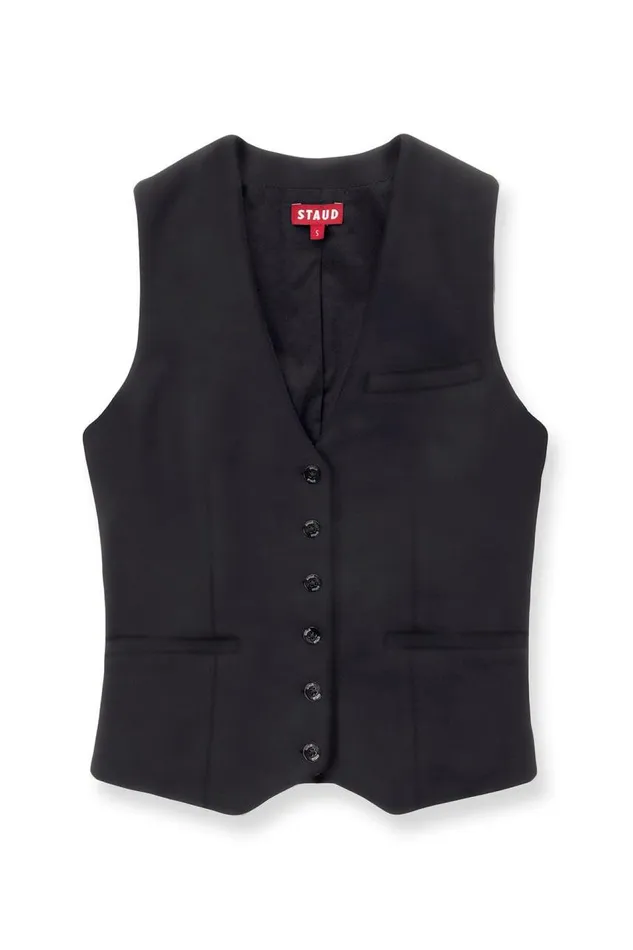 STAUD Tops Women STAUD BRETT VEST NAVY STAUD Tops Women STAUD BRETT VEST NAVY