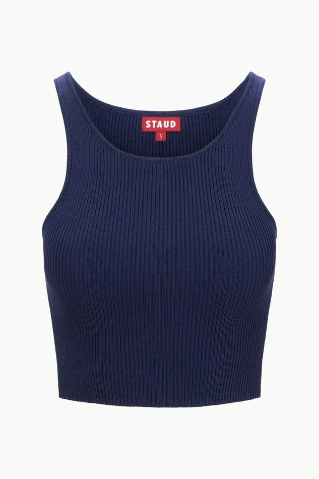 STAUD Tops Women STAUD IBISCO TANK NAVY STAUD Tops Women STAUD IBISCO TANK NAVY