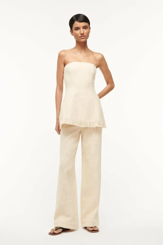 STAUD Tops Women STAUD SILVIA TOP IVORY STAUD Tops Women STAUD SILVIA TOP IVORY