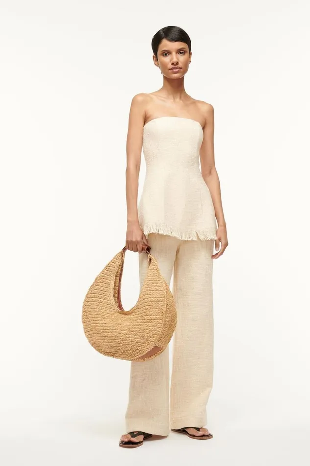 STAUD Tops Women STAUD SILVIA TOP IVORY STAUD Tops Women STAUD SILVIA TOP IVORY