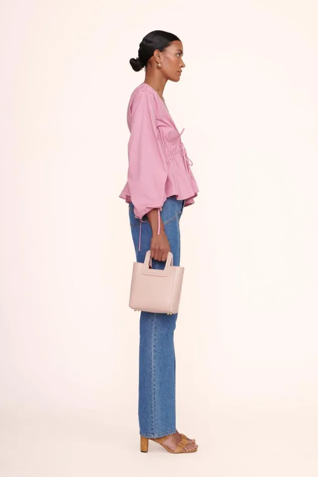 STAUD Totes Women STAUD MINI SHIRLEY LEATHER BAG BLUSH STAUD Totes Women STAUD MINI SHIRLEY LEATHER BAG BLUSH