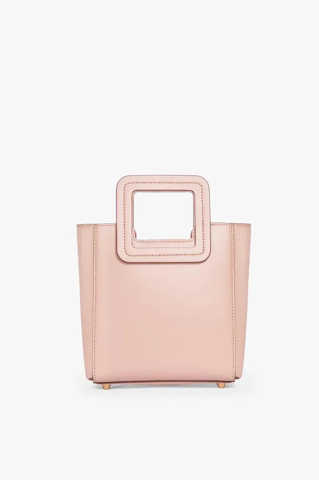 STAUD Totes Women STAUD MINI SHIRLEY LEATHER BAG BLUSH STAUD Totes Women STAUD MINI SHIRLEY LEATHER BAG BLUSH