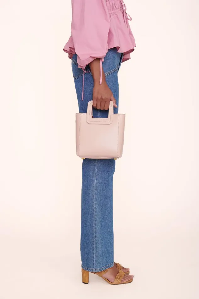 STAUD Totes Women STAUD MINI SHIRLEY LEATHER BAG BLUSH STAUD Totes Women STAUD MINI SHIRLEY LEATHER BAG BLUSH