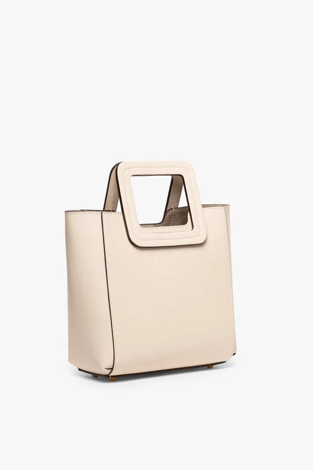 STAUD Totes Women STAUD MINI SHIRLEY LEATHER BAG CREAM STAUD Totes Women STAUD MINI SHIRLEY LEATHER BAG CREAM