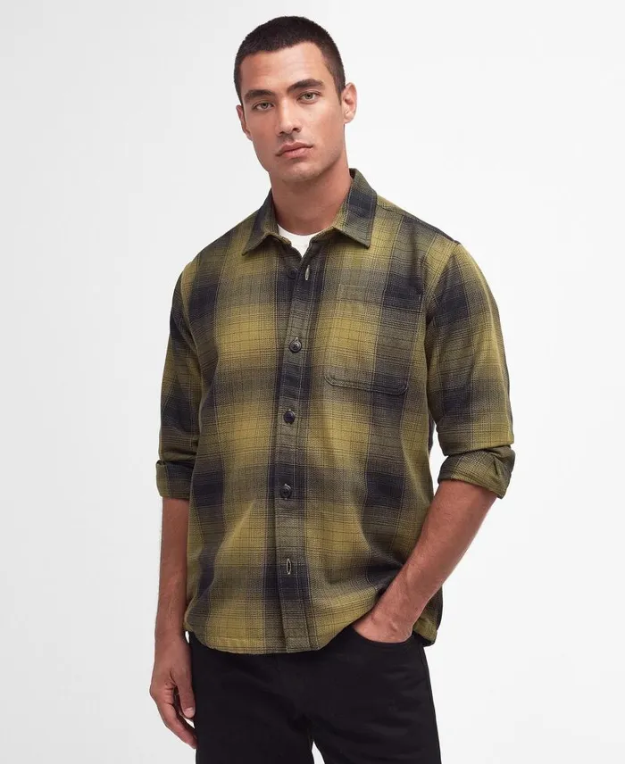 Stoke Overshirt Archive Olive Men Barbour Overshirts
