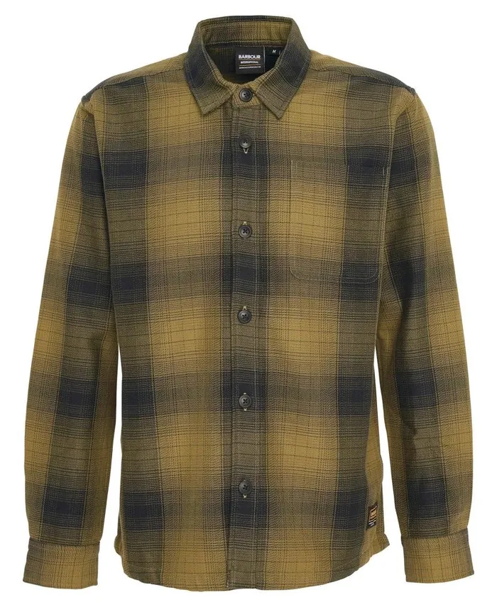 Stoke Overshirt Archive Olive Men Barbour Overshirts