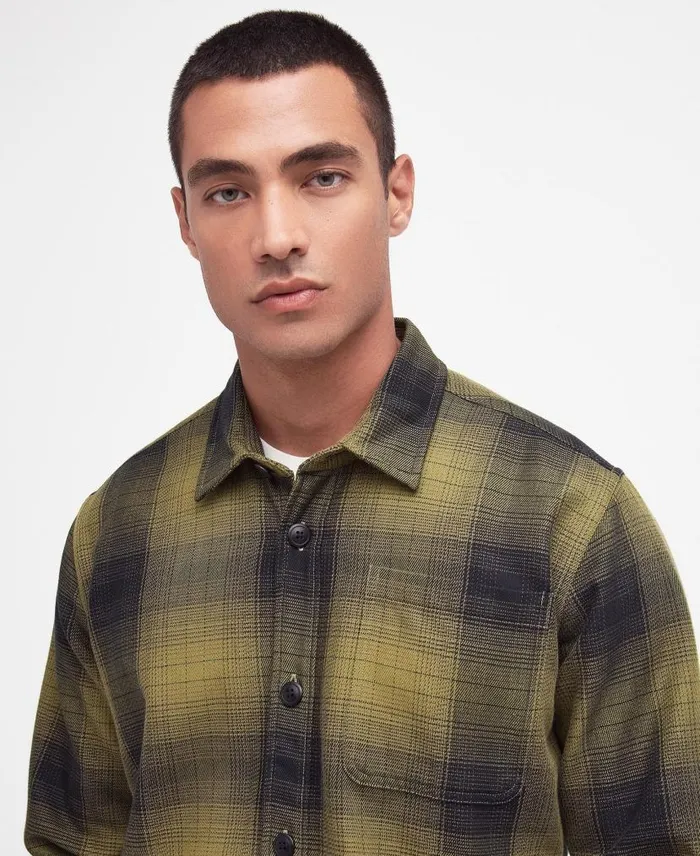 Stoke Overshirt Archive Olive Men Barbour Overshirts
