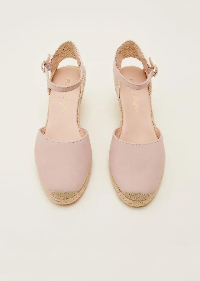 Strap Wedge Espadrille Neutral Women Phase Eight Heels
