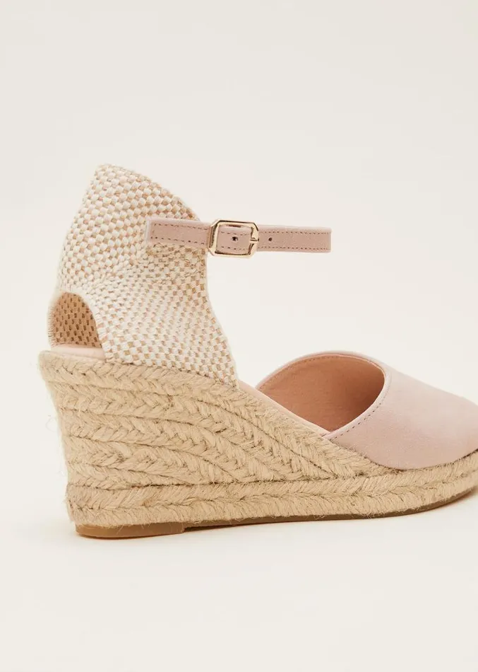 Strap Wedge Espadrille Neutral Women Phase Eight Heels