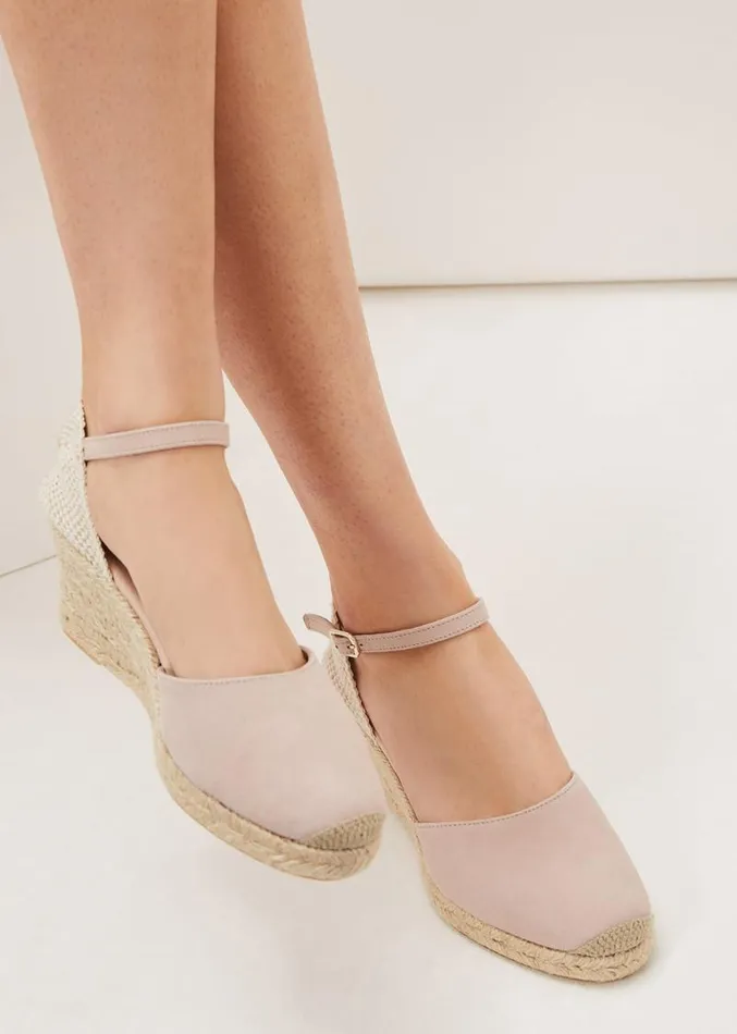 Strap Wedge Espadrille Neutral Women Phase Eight Heels