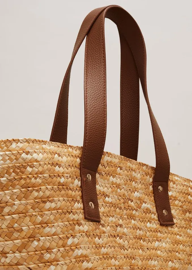 Straw Shoulder Bag Neutral Women Phase Eight Bags and Clutches