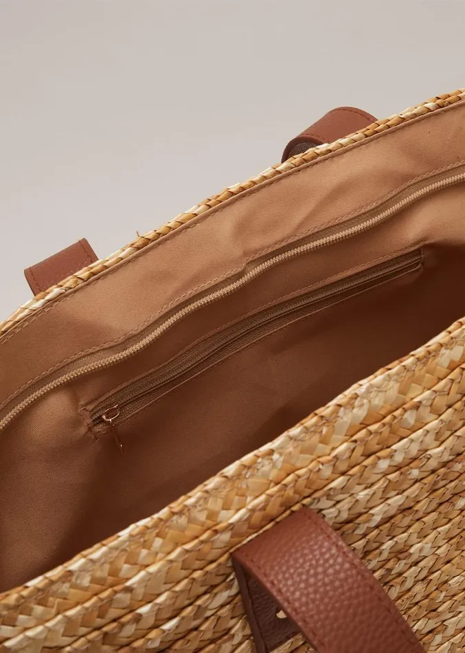 Straw Shoulder Bag Neutral Women Phase Eight Bags and Clutches