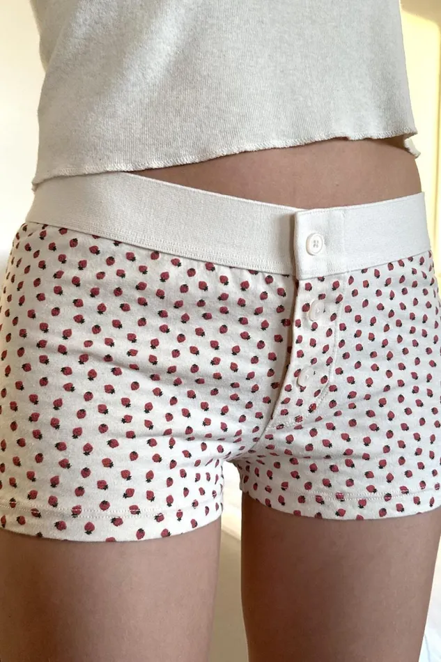 Strawberry Boyshort Underwear Strawberries Women Brandy Melville Intimates