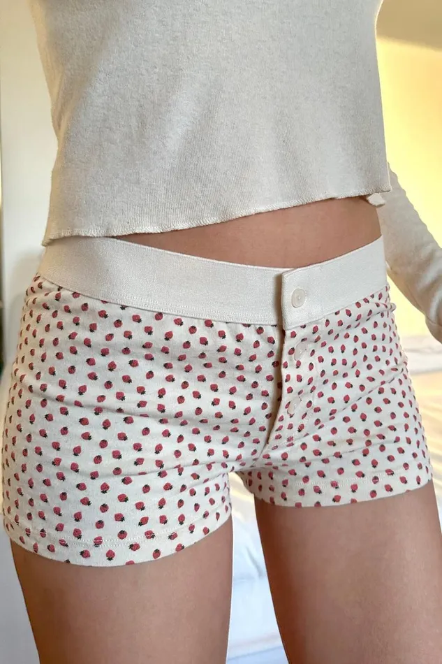 Strawberry Boyshort Underwear Strawberries Women Brandy Melville Intimates
