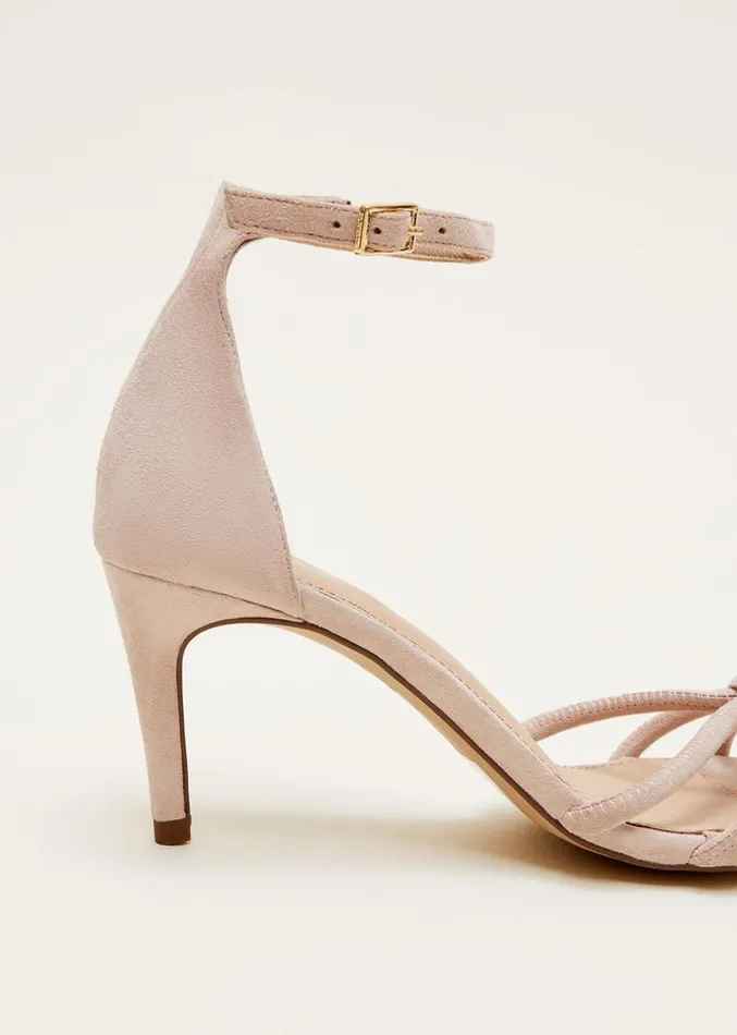 Suede Knotted Barely There Sandal Cameo Women Phase Eight Occasion Shoes