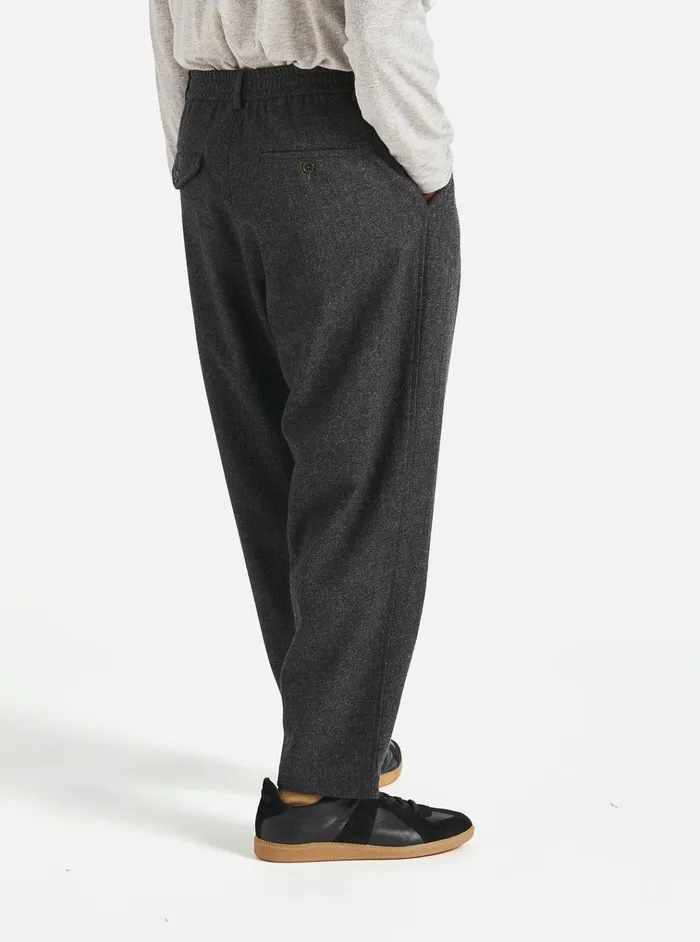 Suiting Men Universal Works Universal Works Pleated Track Pant In Grey Anders Wool Upcycled