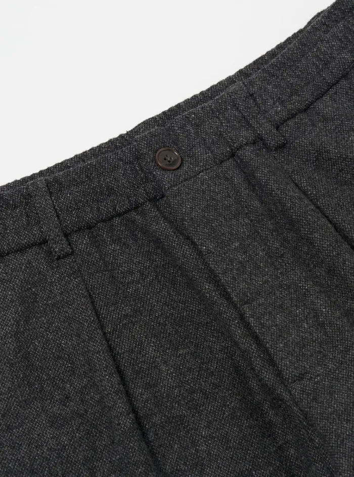 Suiting Men Universal Works Universal Works Pleated Track Pant In Grey Anders Wool Upcycled