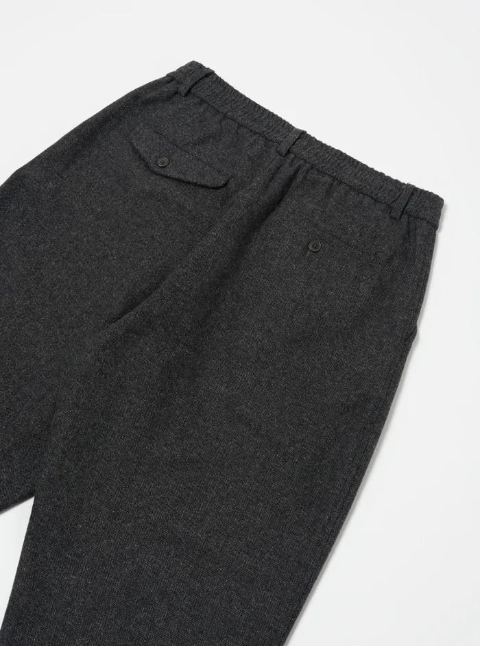 Suiting Men Universal Works Universal Works Pleated Track Pant In Grey Anders Wool Upcycled