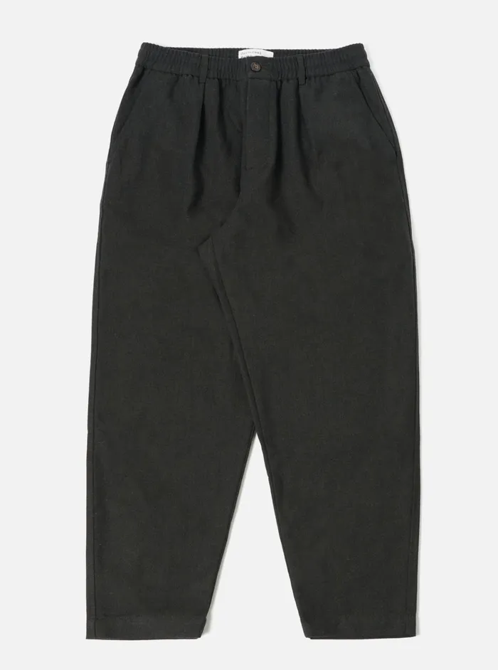 Suiting Men Universal Works Universal Works Pleated Track Pant In Olive Upcycled Italian Tweed