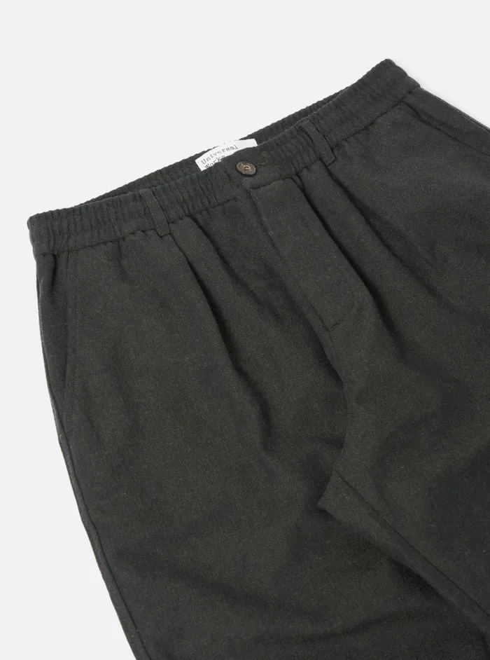 Suiting Men Universal Works Universal Works Pleated Track Pant In Olive Upcycled Italian Tweed