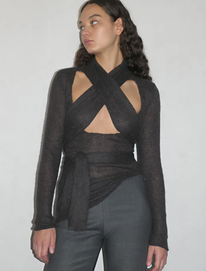 Sulia Dark Grey Women Paloma Wool Knits