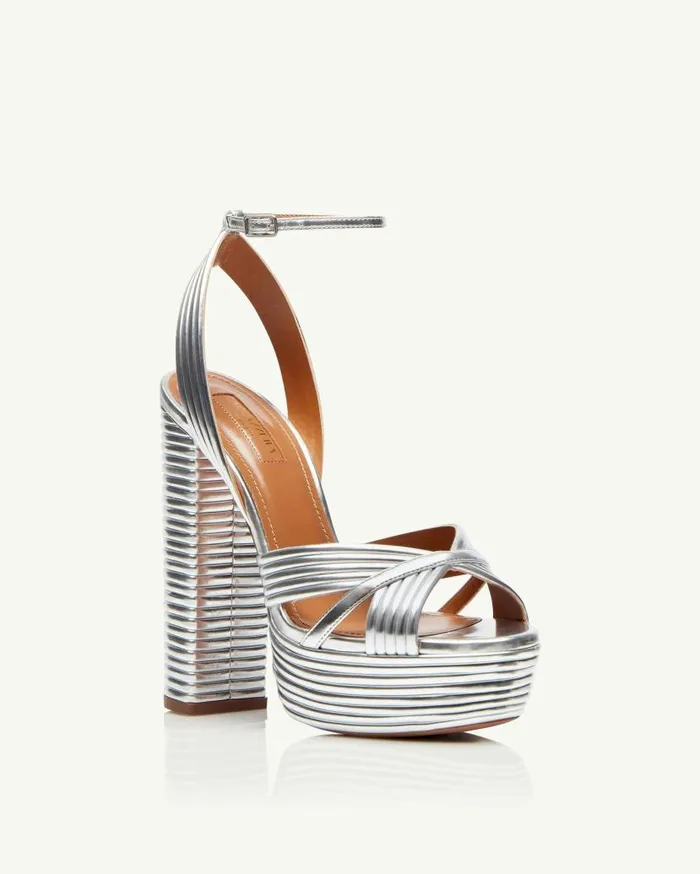 Sundance Plateau 140 Silver Women Aquazzura Platforms