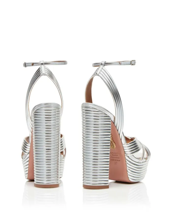 Sundance Plateau 140 Silver Women Aquazzura Platforms Sundance Plateau 140 Silver Women Aquazzura Platforms