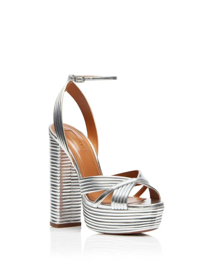 Sundance Plateau 140 Silver Women Aquazzura Platforms Sundance Plateau 140 Silver Women Aquazzura Platforms