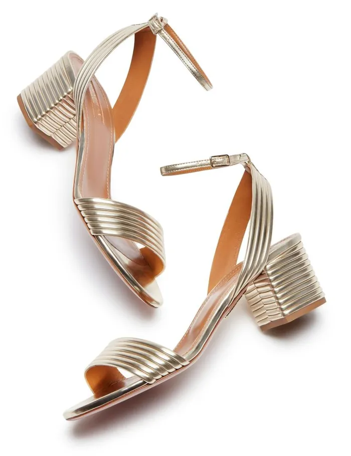 Sundance Sandal 50 Gold Women Aquazzura Essentials Sundance Sandal 50 Gold Women Aquazzura Essentials
