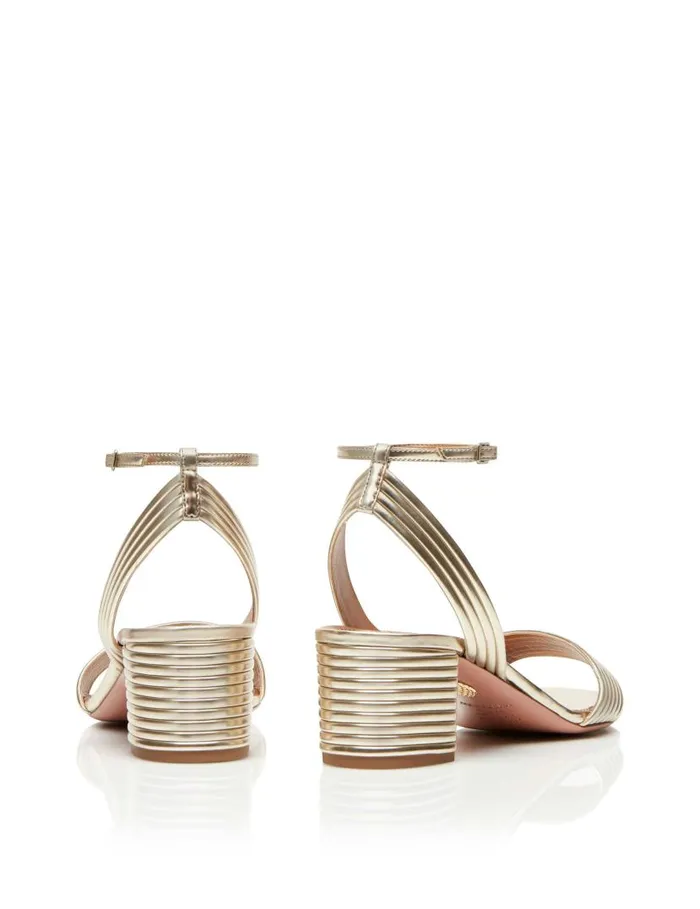 Sundance Sandal 50 Gold Women Aquazzura Essentials Sundance Sandal 50 Gold Women Aquazzura Essentials