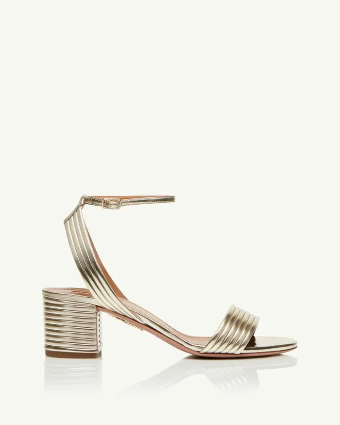 Sundance Sandal 50 Gold Women Aquazzura Essentials Sundance Sandal 50 Gold Women Aquazzura Essentials