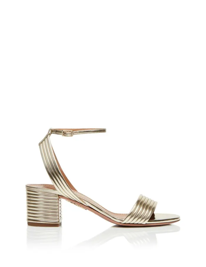 Sundance Sandal 50 Gold Women Aquazzura Essentials Sundance Sandal 50 Gold Women Aquazzura Essentials