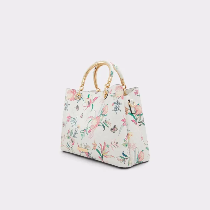 Surgoinee White Multi Women ALDO Tote Bags