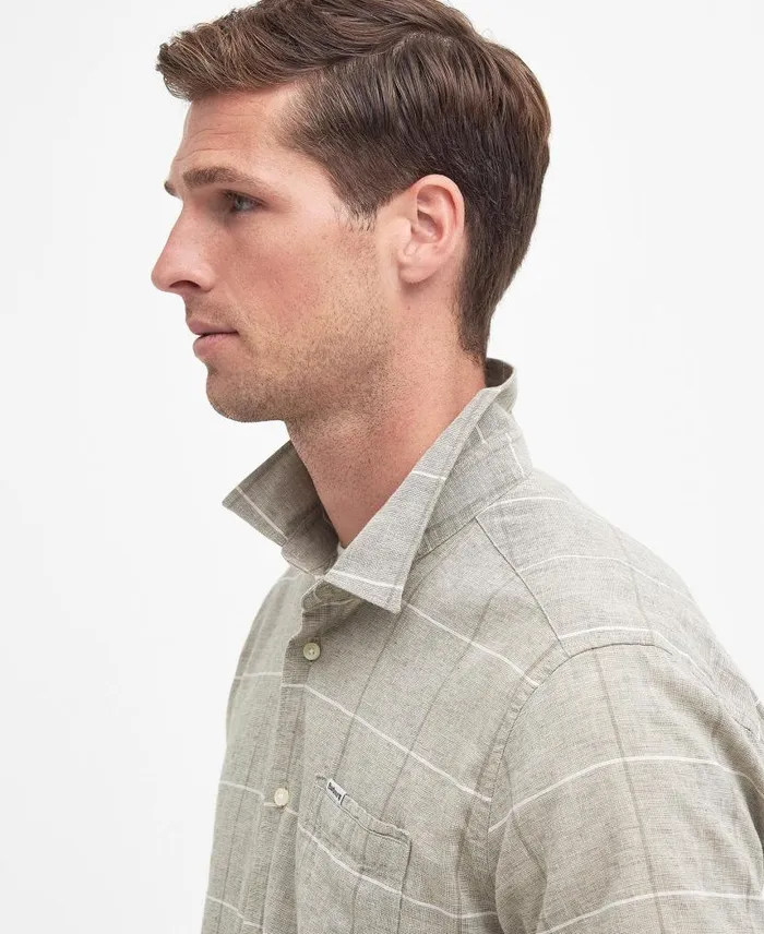 Swaledale Regular Shirt Olive Men Barbour Shirts