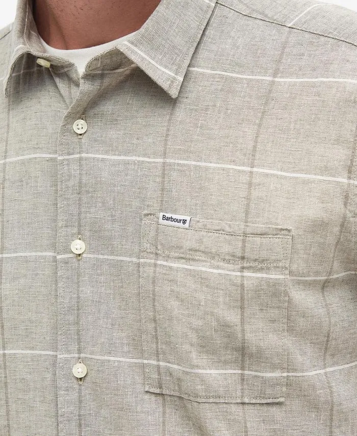 Swaledale Regular Shirt Olive Men Barbour Shirts