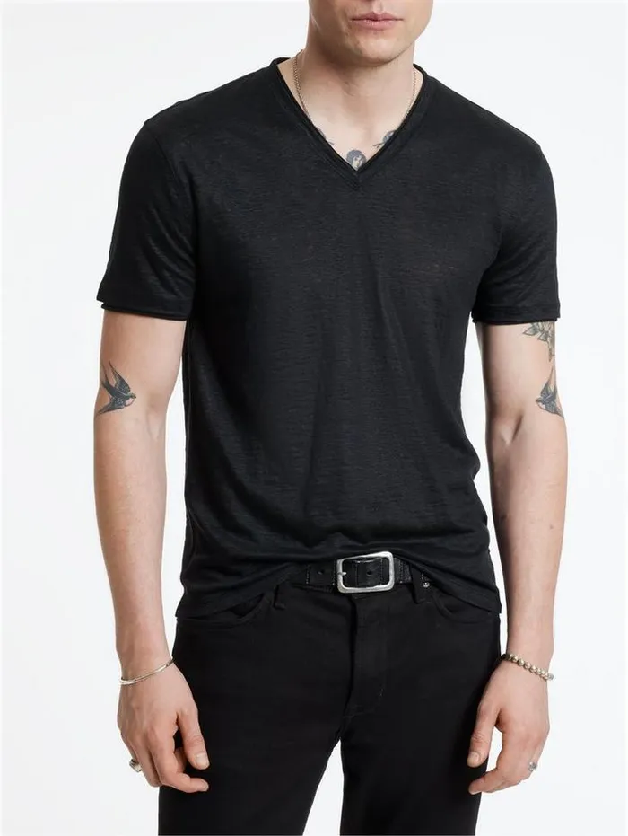 TShirts Men John Varvatos WOOSTER VNECK Black